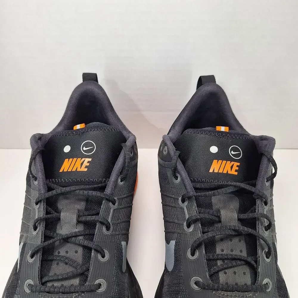 Nike Lunar Roam Mens 12 Black Safety Orange HJ8999-001 Running Shoes Sneakers